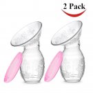 2 Pack Silicone Breast Pump Stopper BPA Free Breastfeeding Manual Breastmilk