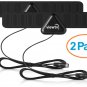 2 Pack Thin Mini Flat Indoor Antenna HD High Def TV Fox Scout HDTV DTV TVScout