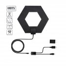 50 Miles Range Thin Flat Indoor Amplified Antenna HD High Def Fox Scout HDTV