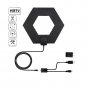 50 Miles Range Thin Flat Indoor Amplified Antenna HD High Def Fox Scout HDTV