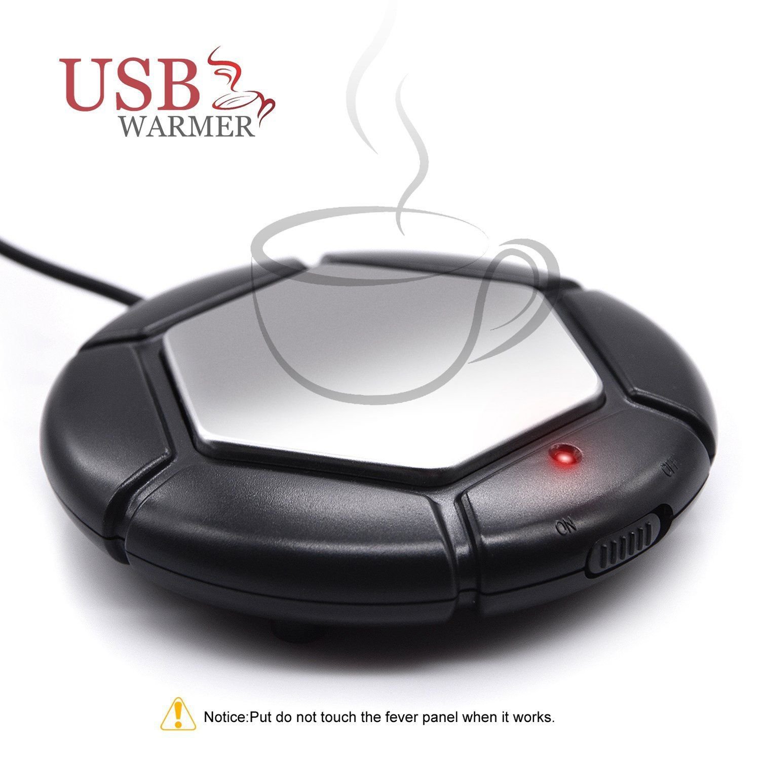 Electric Mug Warmer USB Keep Hot Cocoa Tea Water Espresso Cup Bowl Heater