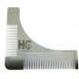 Beard Template Comb for Shaping & Styling by Primal Stainless Steel Shaper Tool