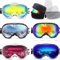 Anti-fog and 100% UV Protection Ski Snowboard Snow Goggles for Men Woman Youth