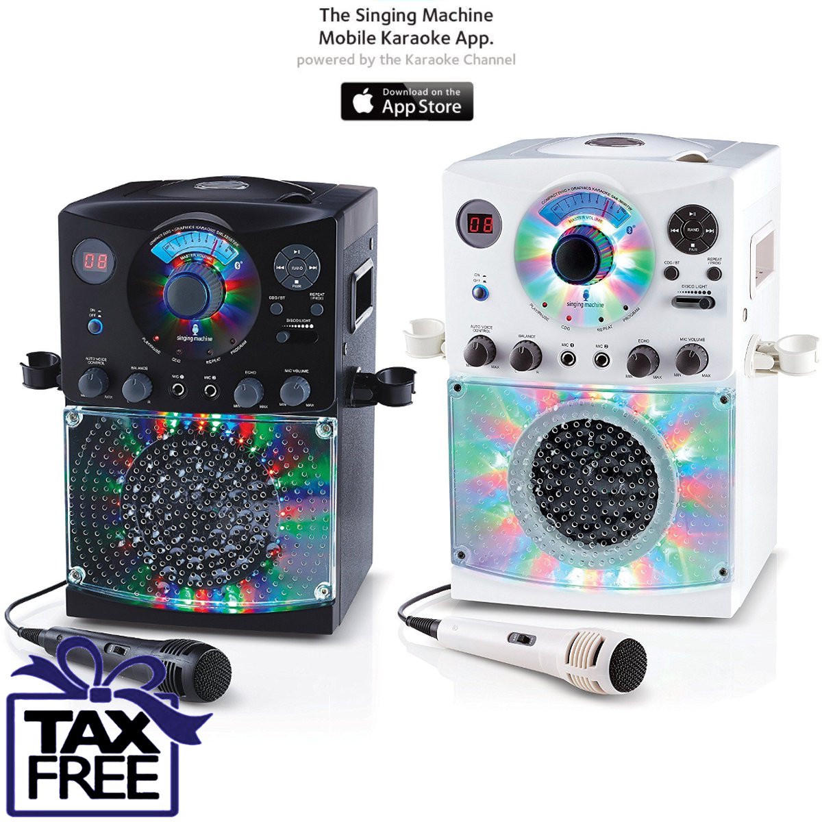 KARAOKE MACHINE SYSTEM Microphone Bluetooth CD/G Audio Singing TFT Display
