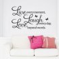 Vinyl Home Decor Stickers Love Quotes Wall Decal Mural Sticker DIY Art Removable