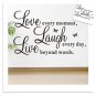 Vinyl Home Decor Stickers Love Quotes Wall Decal Mural Sticker DIY Art Removable