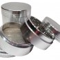 Tobacco Herb Spice Grinder 4 Piece Herbal Alloy Smoke Metal Chromium Crusher NEW
