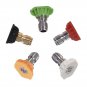 Pressure Washer Spray Nozzle Tips - 1/4 Quick Connection Design 2.5 GPM (5 Pack)