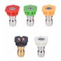 Pressure Washer Spray Nozzle Tips - 1/4 Quick Connection Design 2.5 GPM (5 Pack)