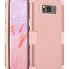Rugged Hybrid Full Body Protective Case Cover for Samsung Galaxy S8 PLUS Rose