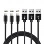 Lightning Cable 3Pack 10FT Nylon Braided USB Cord iPhone X 8 7 6S 6 5s 5c 5 Plus