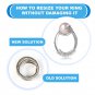 12 Piece Invisible Ring Sizer Jewelry Size Reducer Clear Guard Adjuster Resizer
