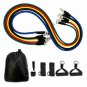 Resistance Workout Bands Exercise Fitness Set Yoga Pilates Training Abs Tube Gym