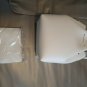 Pre Owned Mansur Gavriel White -Blue Bucket Bag Large 12x9 inch