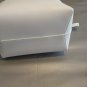 Pre Owned Mansur Gavriel White -Blue Bucket Bag Large 12x9 inch