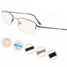 Blue Light Blocking, Half-rim Titanium Bridge Computer Reading Glasses