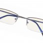 Blue Light Blocking, Half-rim Titanium Bridge Computer Reading Glasses