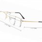 Blue Light Blocking, Half-rim Titanium Bridge Computer Reading Glasses