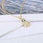 14K Gold Pineapple CZ Paved Dainty Small Pendant Necklace Jewelry