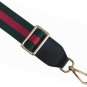 Wide Shoulder Strap Adjustable Replacement Belt Guitar Style Canvas Gold Buckles