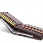 RFID Blocking Men Full Grain Leather Wallet Slim Front Po 12 Card Slots