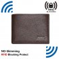 RFID Blocking Men Full Grain Leather Wallet Slim Front Po 12 Card Slots
