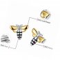 S925 Sterling Silver Stud Earrings Lovely Honey Bee Dangle Earring Handmade