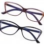 Cat Eye Stylish Reading Glasses Blue Light Blocking Rhinestones Computer Readers