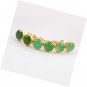 9MM Gold Plated Round Multi-kind Stone Stud Earrings for Women