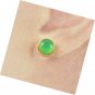 9MM Gold Plated Round Multi-kind Stone Stud Earrings for Women