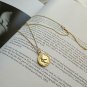 925 Sterling Silver 18K Gold Filled Lucky Coin Pendant Necklaces Gift box