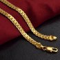 Cuban Link Chain Bracelet, 18k Gold Plated Italian 5mm Curb Bangle for Men Women