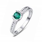 925 Sterling Silver Eternity Engagement Ring Cubic Zircon  Promise Bands