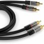 KabelDirekt RCA Stereo Cable/Cord (15 Ft/feet Long, Dual 2 X RCA Male To 2 X AV