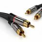 KabelDirekt RCA Stereo Cable/Cord (15 Ft/feet Long, Dual 2 X RCA Male To 2 X AV