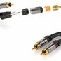 KabelDirekt RCA Stereo Cable/Cord (15 Ft/feet Long, Dual 2 X RCA Male To 2 X AV