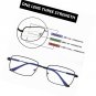 Multifocus Reading Glasses UV Protection Readers Large Titanium Eyeglasses