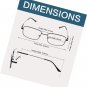 Multifocus Reading Glasses UV Protection Readers Large Titanium Eyeglasses