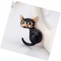 Black Cat Enamel Lapel Pin Animal  and Pins for Women  Corsages Scarf Clip