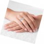 Sterling Silver Alternating Round Cut Cubic Zirconia Anniversary Band Ring