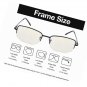 Half-rim Computer Glasses for Men Women Reading Blue Light Filter Eyeglasses
