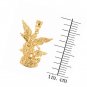10k Yellow Gold Saint Michael The Archangel Charm Pendant