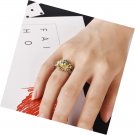 Sunflower Ring for Women Girls Eternity Band Rings Size 6 7 8 9 10