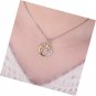 Sun Gold Moon Star Cubic Zirconia Pendant Necklace 925 Sterling Silver 18In Chan