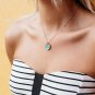 Rosa Vila Blue Ocean Wave Necklace, Dainty Ocean Necklace, Wave Necklace For In