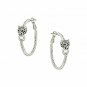 Rhinestone Leopard Head Hoop Earrings Animal bracelet necklace 18K Gold/Silver
