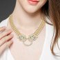 Rhinestone Leopard Head Hoop Earrings Animal bracelet necklace 18K Gold/Silver