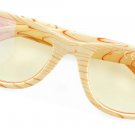 Computer Reading Glasses Bamboo Wood Design,Anti Blue Light UV Relieve Visual