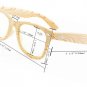 Computer Reading Glasses Bamboo Wood Design,Anti Blue Light UV Relieve Visual