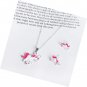 5PCS Girls Gift for Unicorn Include Bracelet Stud Earrings Storage Bag Necklace